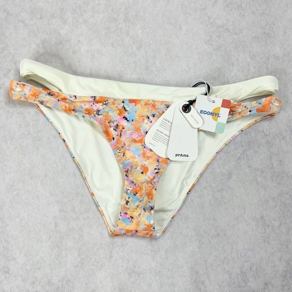 prAna Sugar Shore Bikini Bottom Impressions Womens M ** $5 CLEARANCE ** FINAL PR